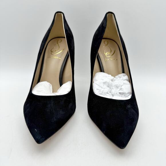 Sam Edelman Womens Hazel Point Toe Pumps US 8 Wide Black Suede Stiletto NIB - Picture 6 of 13